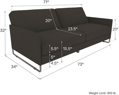 Sofa Cum Beds Convertible Futon Sofa Bed, Grey Linen