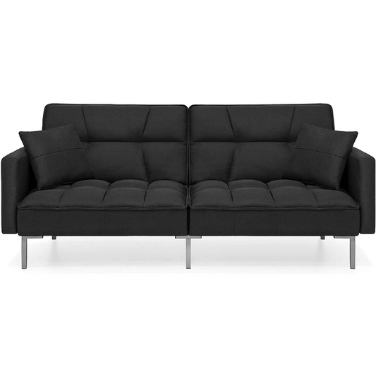 Sofa Cum Beds Convertible Linen Fabric  Futon Sofa Furniture for Living Room