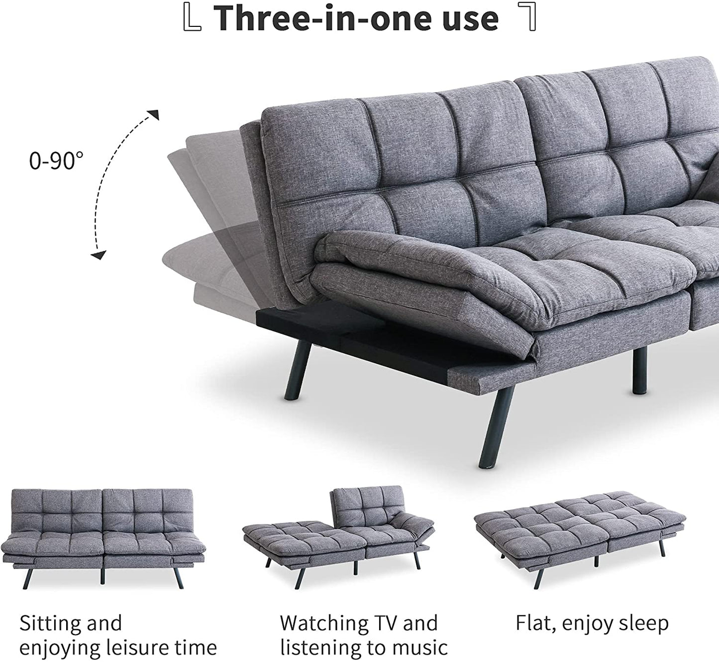 Sofa Cum Beds Convertible Loveseat for Compact Living Spaces