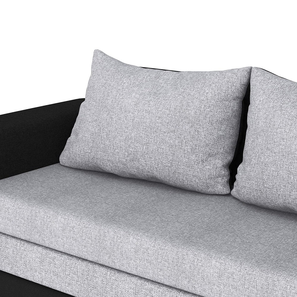 Sofa Cum bed: Fabric 3 Seater Sofa Cum for Living Room (Cream - Brown)