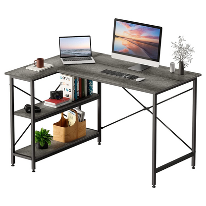 Study Table  Computer Desk Table for Home Office Small Space Computer Table, Gray Oak