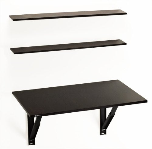 Study Table: Humming Folding Wall Mounted Computer Table with Shelves