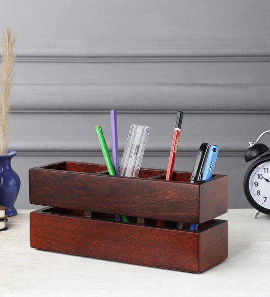 Pen Stand - StyleWood Sheesham Wood Pen Stand