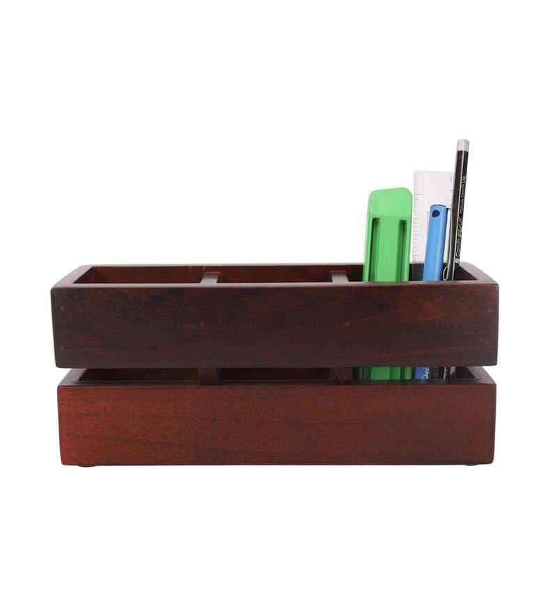 Pen Stand - StyleWood Sheesham Wood Pen Stand