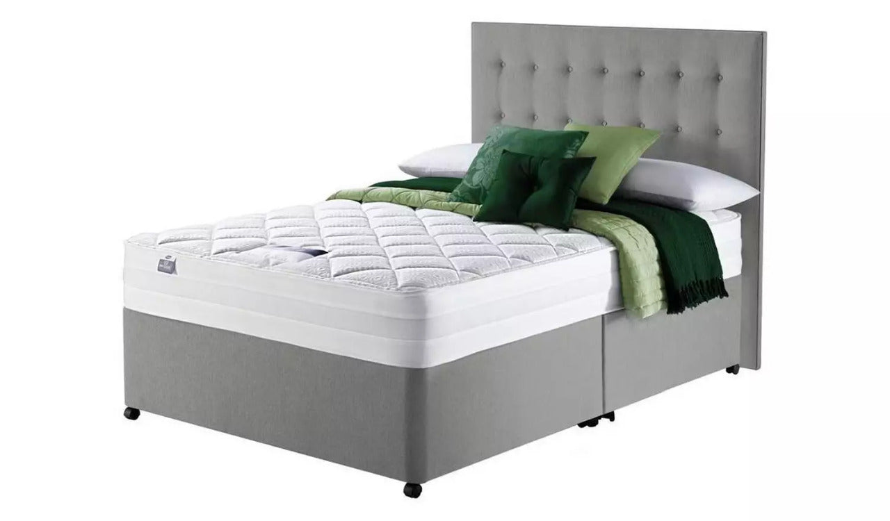 King Size Divan Bed: Grey Super King Size Divan Bed