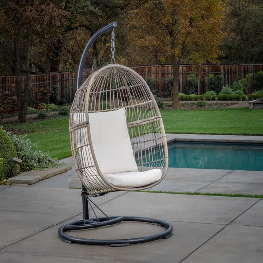 Creative Outdoor Rocking Folding Chair - Gray & Orange