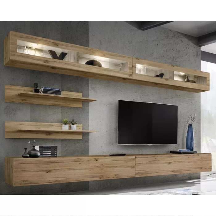 TV Panel: Floating Entertainment Center for TVs up to 85"