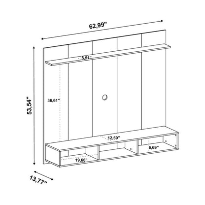 TV Panel:  Floating TV Stand for TVs up to 60"