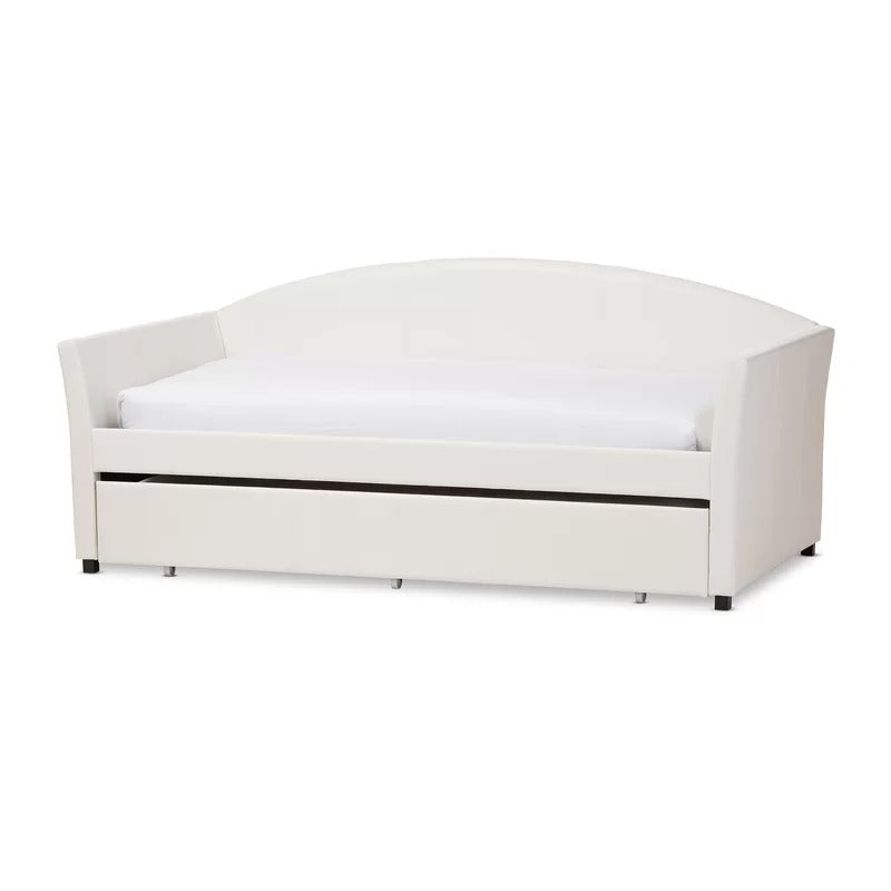 Trundle Bed: Twin Solid Wood Daybed with Trundle