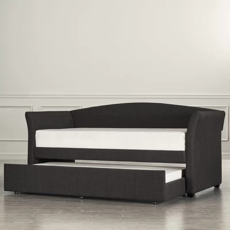 Trundle Bed: Twin Wood Daybed with Trundle