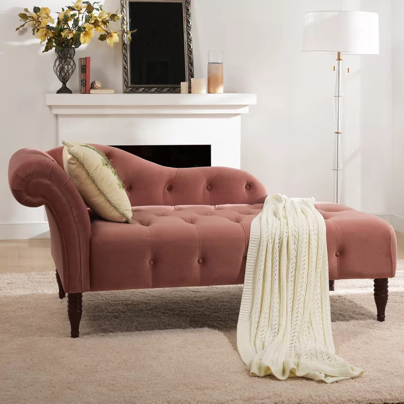 Tufted Chaise: Dino Tufted Right-Arm Chaise Lounge