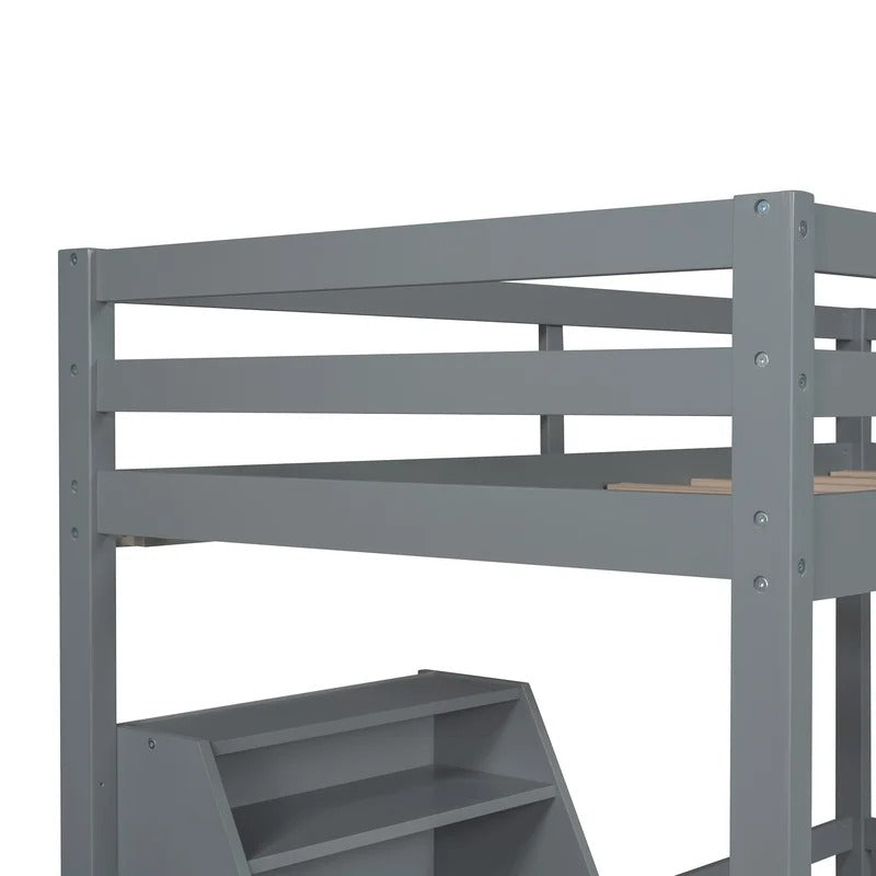 Bunk Bed: Twin Standard Bunk Bed Gray
