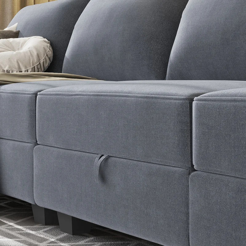 U Shape Sofa Set: 112.21" Wide Symmetrical Modular Sofa