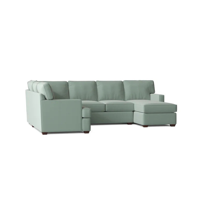 U Shape Sofa Set:  120" Wide Large Sectional 6 Seater Sofa 