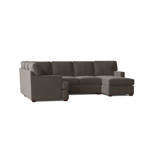 U Shape Sofa Set:  120" Wide Large Sectional 6 Seater Sofa 