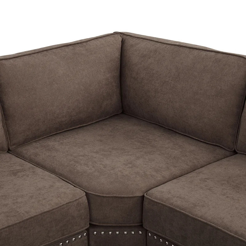 U Shape Sofa Set : 161" Wide  Modular Corner Sectional