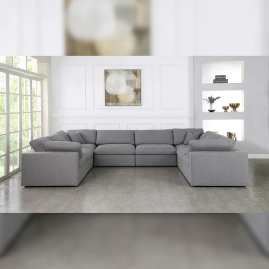 U Shape Sofa Set 6 Seater 158 Wide Symmetrical Modular