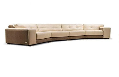 U Shape Sofa Set Kinley Curved Sofa Set (Beige)