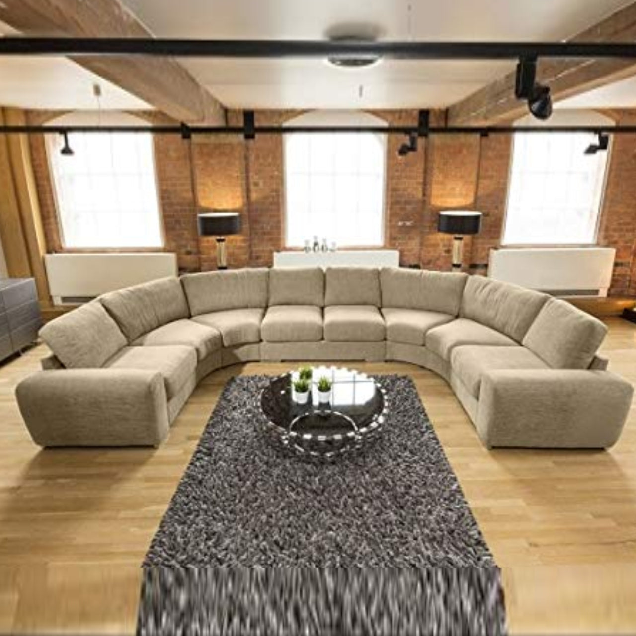 U Shape Sofa Set Luxury Ultra Contemporary Sectional Sofa Set