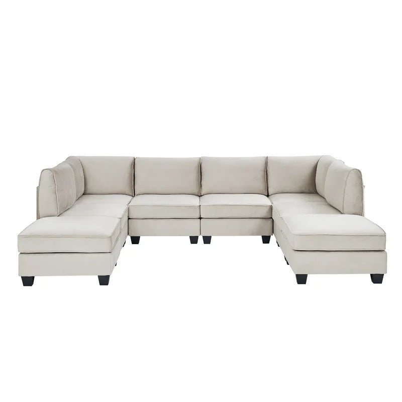 U Shape Sofa Set: Modular Sectional Sofa Set