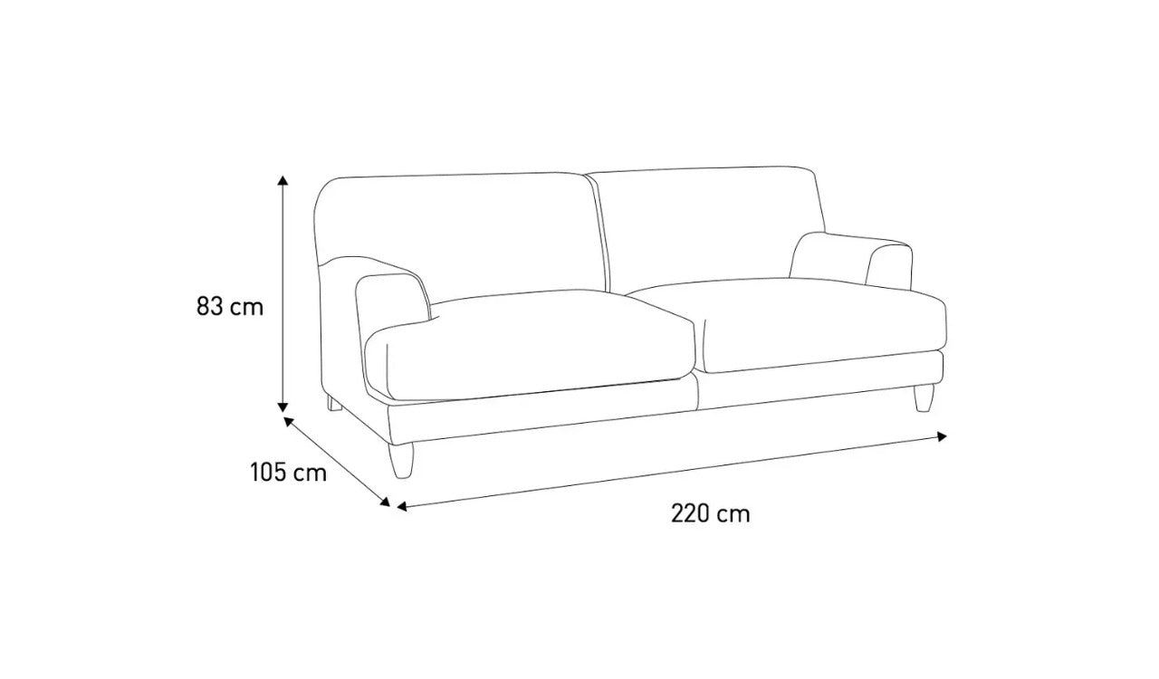 3 Seater Sofa:- Ultra Fabric Sofa Set