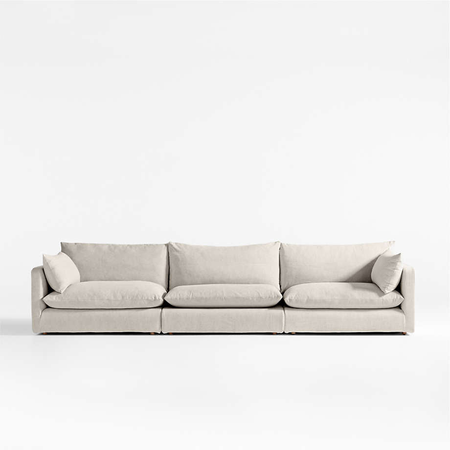 3 Seater Sofa Set:- Ultra Grande Fabric Sofa Set (Beige) - GKW Retail!