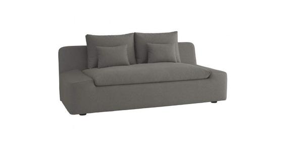 2 Seater Sofa :- Ultra Fabric Sofa Set (Charcoal)