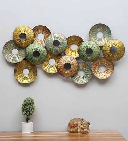 Wall Art : Iron Abstract Wall Art In Gold