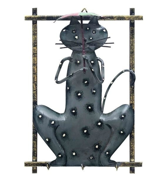 Wall Art: Iron Dancing Doll Wall Art In Grey