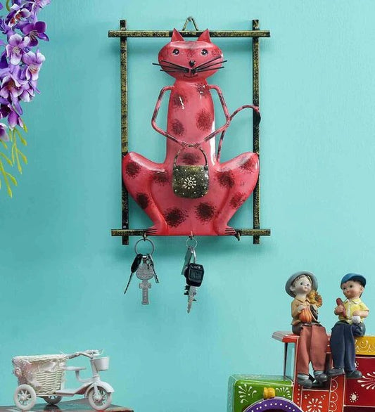Wall Art: Iron Dancing Doll Wall Art In Pink Color