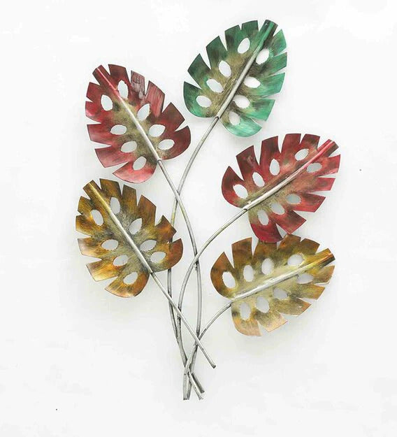 Wall Art: Iron Hanging Leaf Wall Art