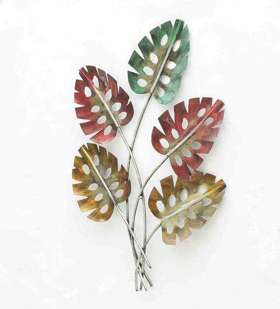 Wall Art: Iron Hanging Leaf Wall Art