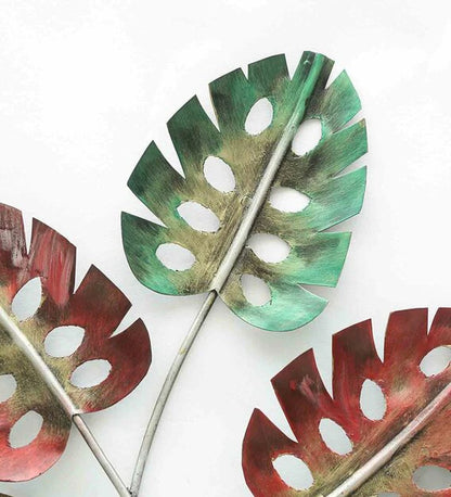 Wall Art: Iron Hanging Leaf Wall Art