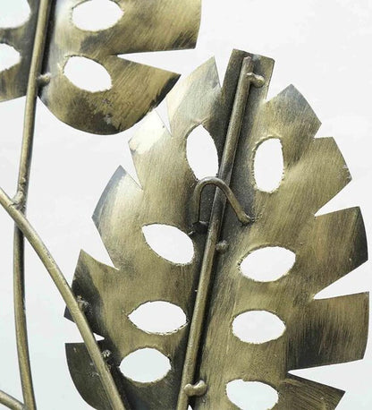 Wall Art: Iron Hanging Leaf Wall Art