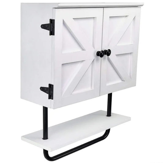 Wall Cabinets: 13.4'' W x 17.3'' H x 7.9'' D Solid Wood Wall Mounted Bathroom Cabinet