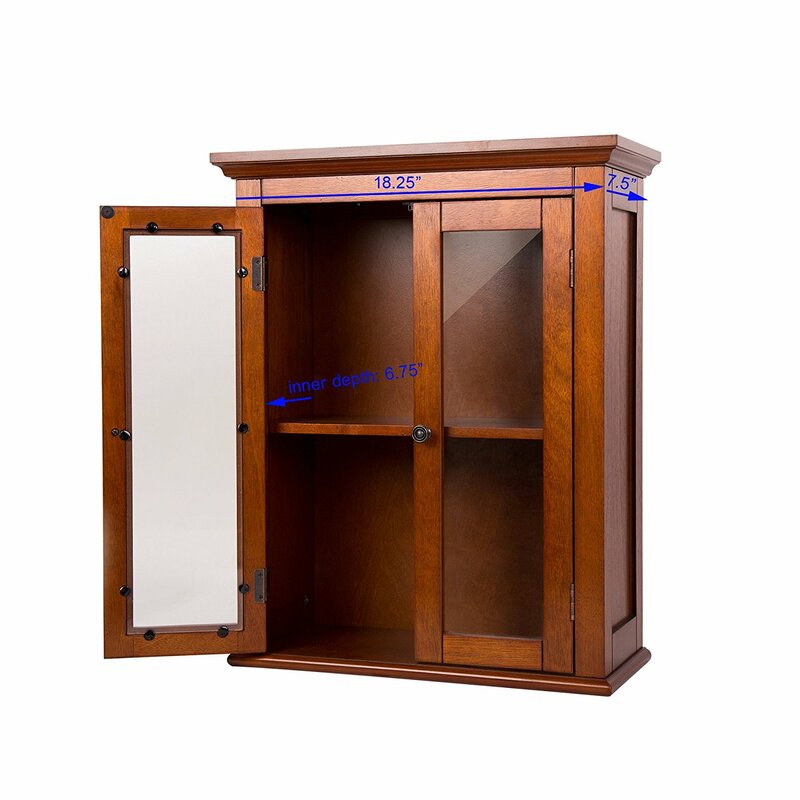 Wall Cabinets: 20'' W x 24.5'' H x 8.5'' D Wall Mounted Cabinet