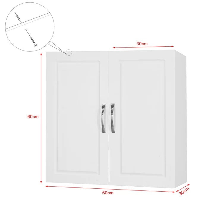 Wall Cabinets: 23.62'' W x 23.62'' H x 11.81'' D Wall Mounted Bathroom Cabinets