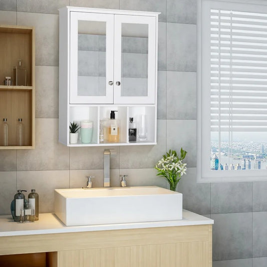 Dorset Bathroom Storage Tower With Open Upper Shelves And Lower