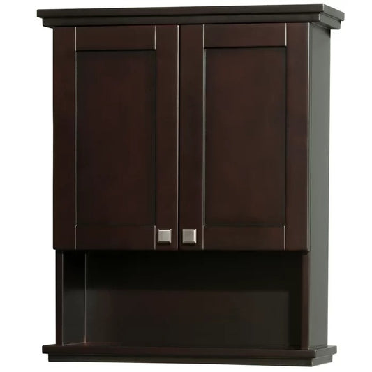 Wall Cabinets: 25'' W x 30'' H x 9.125'' D Solid Wood Wall Mounted Bathroom Cabinet