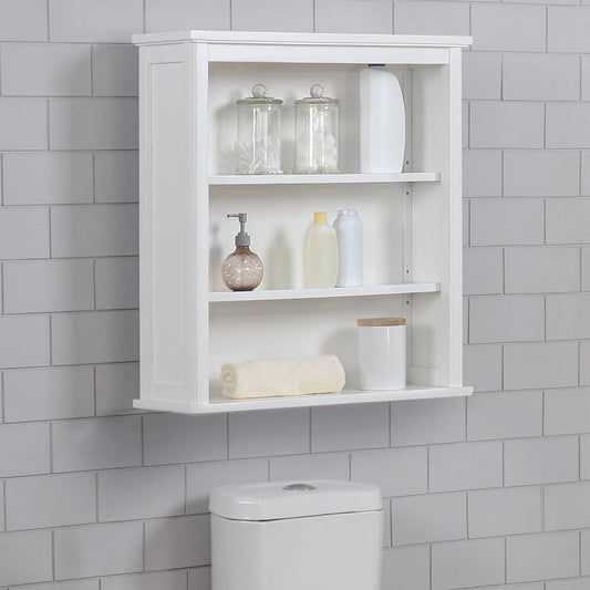 Wall Cabinets: 3 Shelf Wall Mounted Bathroom Wall Cabinet