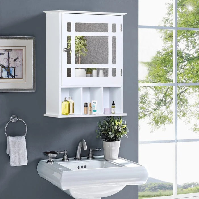 Wall Cabinets: One Door Wall Mounted Bathroom Cabinet