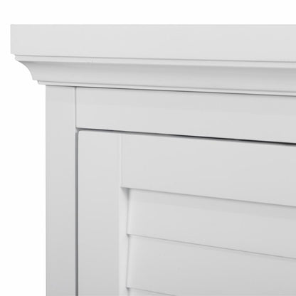 Wall Cabinets: White Wall Cabinet with 1 Shutter Door  