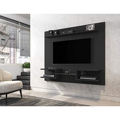 Wall Mount TV Unit: Wall Panel For TV Unit(Black)
