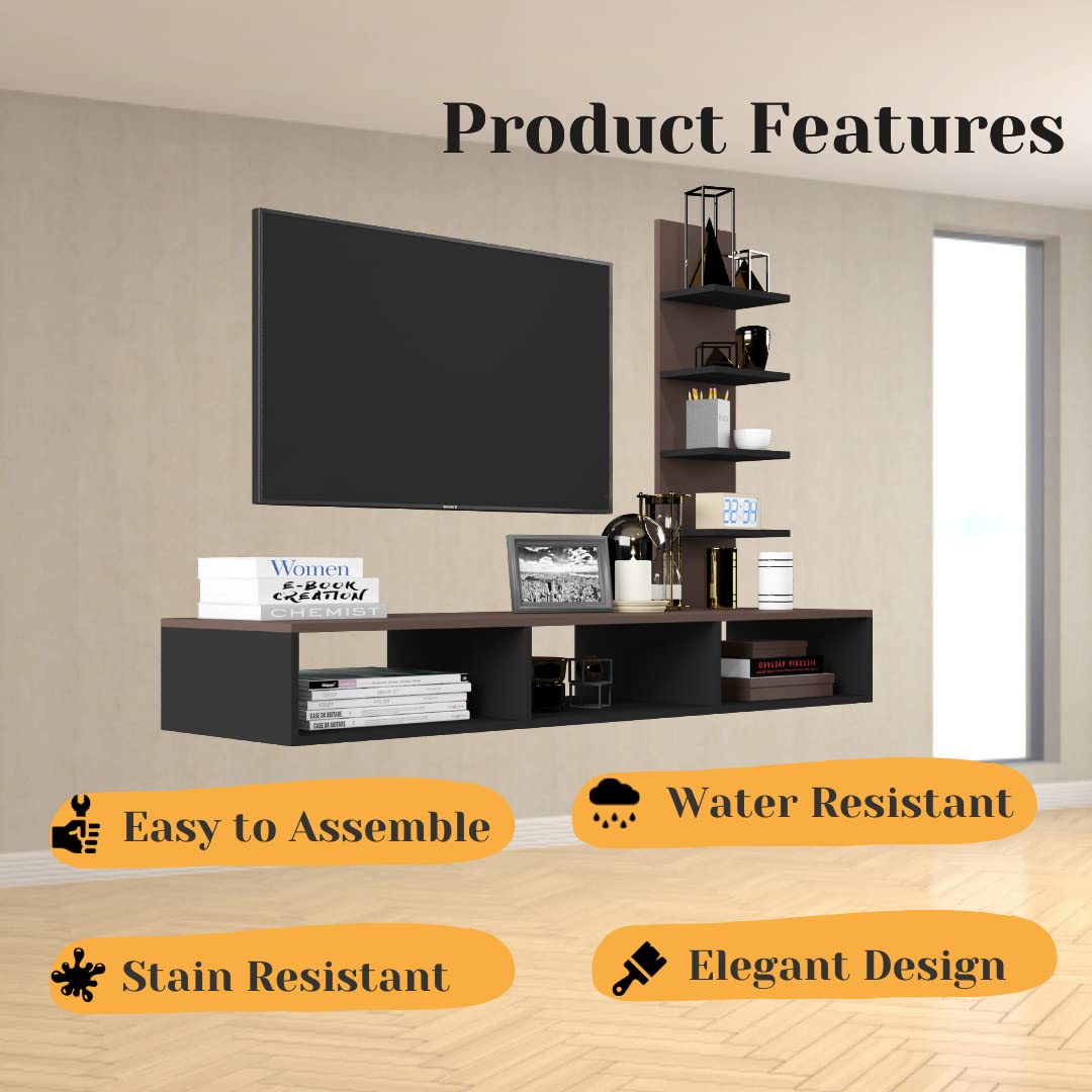 Wall Mount TV Unit: Wooden Wall Mount TV Stand