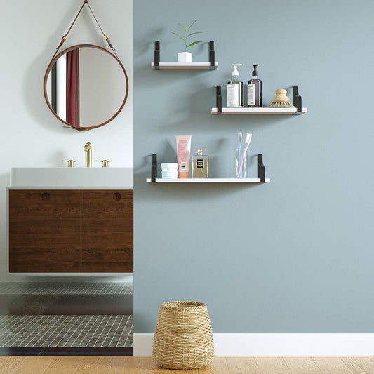 Wall Shelves: Shelves for Bedroom, Living Room, Bathroom, Kitchen, Office and More White 