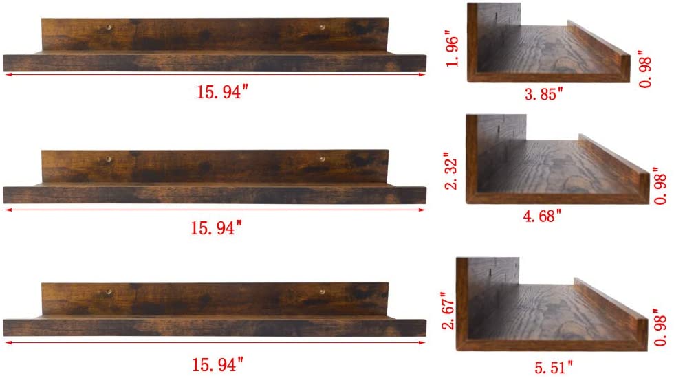 Wall Shelves: Wooden Wall Shelf for Living Room