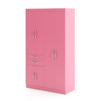 Wardrobe : 4 Door Wardrobe (In Shocking Pink)