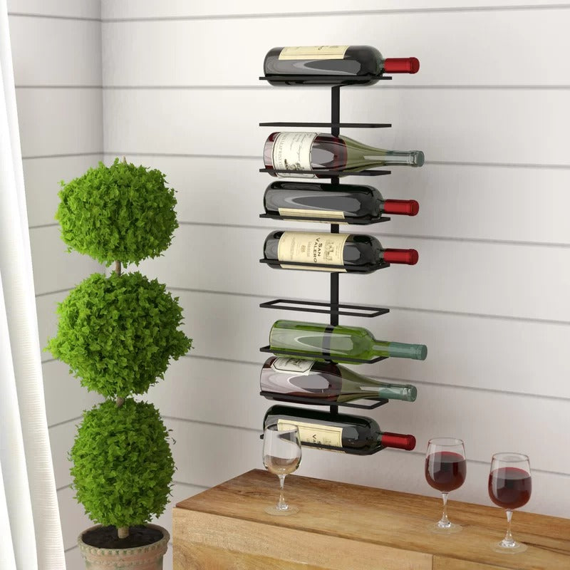 Wine Rack : Rock Wine Bottle Rack in Black