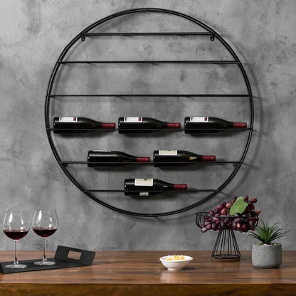 Wine Racks: 12 Bottle Wall Mounted Wine Bottle Rack in Black