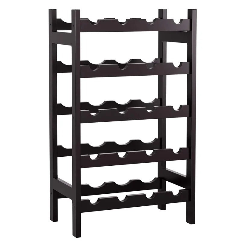 Wine Racks : 20 Bottle Solid Wood Floor Wine Bottle Rack